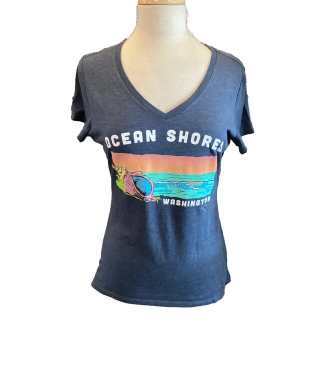Lone Rock Clothing V-Neck Tee Bright Sea Shell