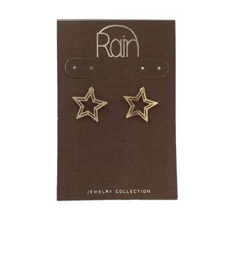 Rain Jewelry DC G Cage Wire Star Outline Post Earrings