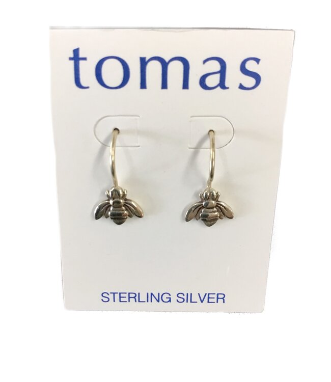 Tomas SS Oxidized Bee Fixed Hook Earring