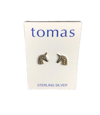 Tomas Unicorn Head Bust Studs SS Ox