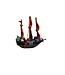 Cape Shore Resin Ornament Black Pirate Ship