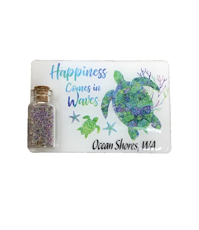 Cape Shore JAR MAGNET HAPPINESS COMES IN WAVES