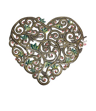 Painted Filigree Heart Painted Filigree Heart