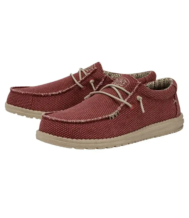 Hey Dude Shoes Wally Braided Pompeian Red