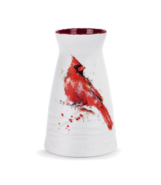 Demdaco DC Redhead Cardinal Vase