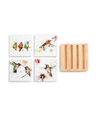 Demdaco Hummingbird Coasters Set Of 4
