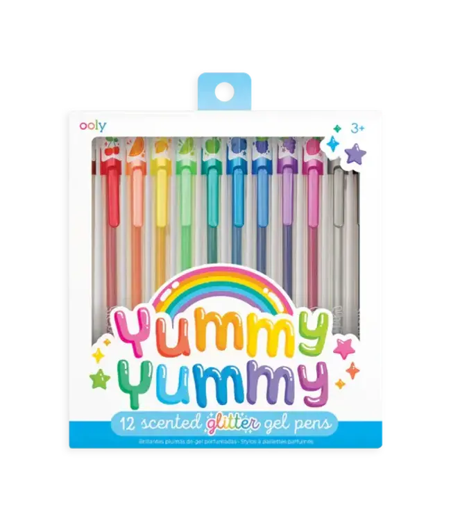 Ooly YUMMY YUMMY SCENTED GLITTER GEL PENS 2.0 Set OF 12
