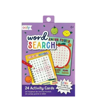 Ooly Paper Games Activity Cards Word Search
