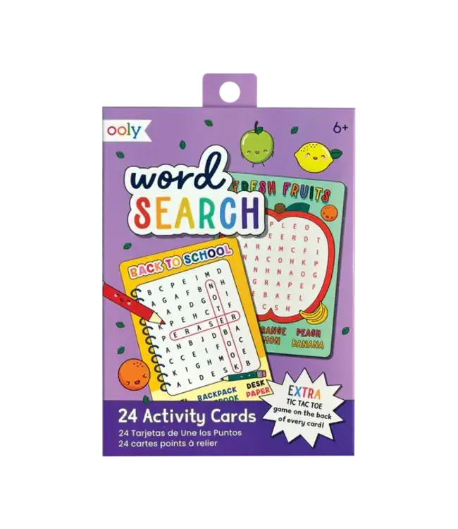 Ooly Paper Games Activity Cards Word Search