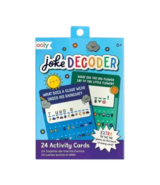 Ooly Paper Games Activity Cards Joke Decoder