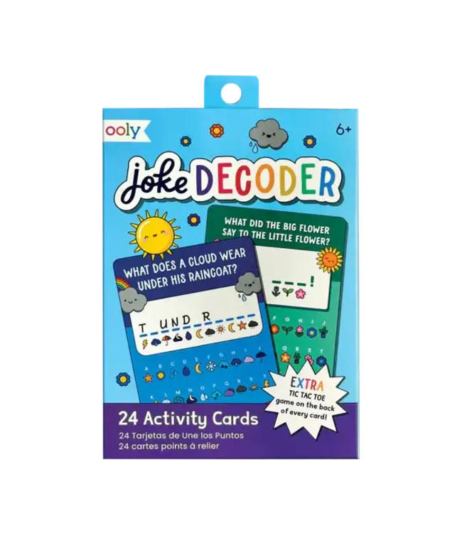 Ooly Paper Games Activity Cards Joke Decoder