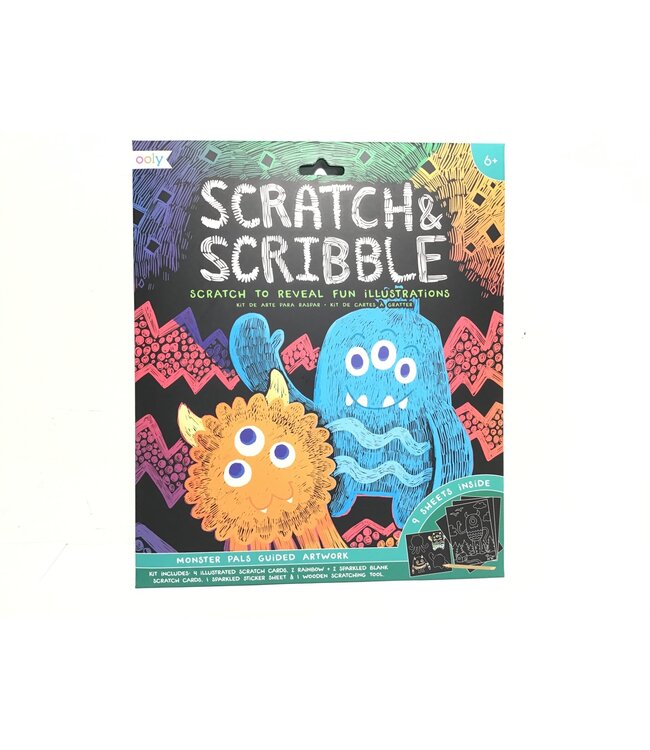 Ooly SCRATCH And SCRIBBLE MONSTER PALS Set of 10