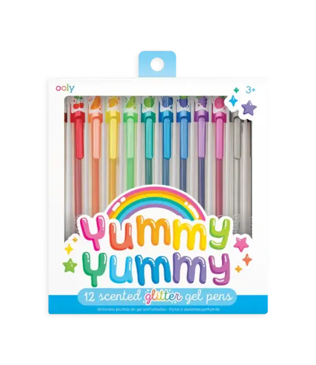 Ooly YUMMY SCENTED GLITTER GEL PENS - SET OF 12