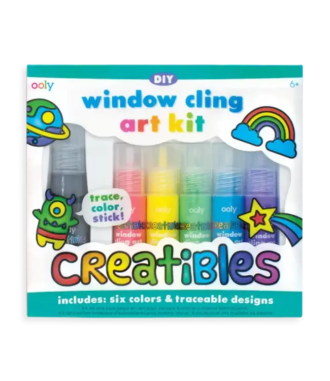 Ooly CREATIBLES DIY WINDOW CLING ART KIT 7 PIECE