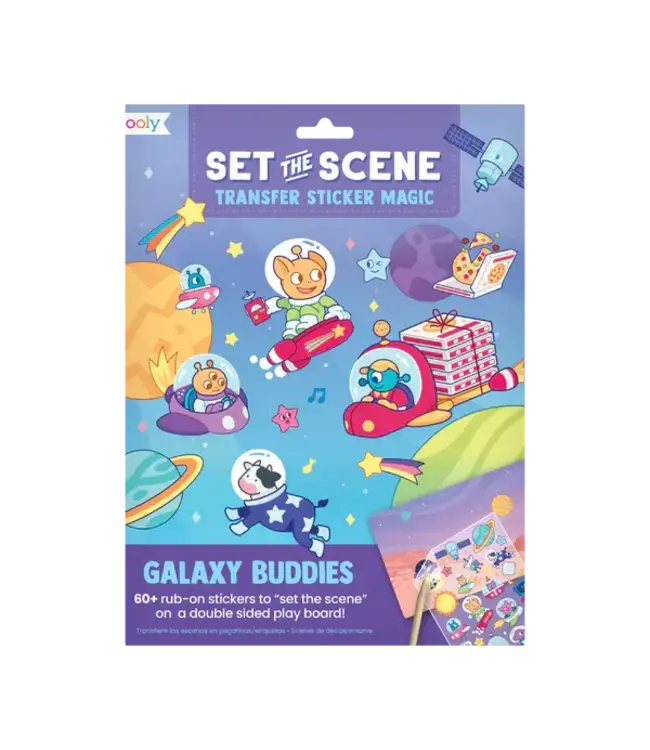 Ooly SET THE SCENE TRANSFER STICKERS MAGIC GALAXY BUDDIES