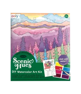 Ooly Scenic Hues DIY Watercolor Art Kit Forest Adventure