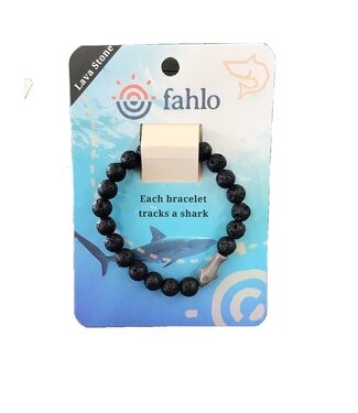 fahlo The Voyage Bracelet  Shark Lava Stone