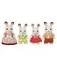 Epoch Calico Critters Chocolate Rabbit Family