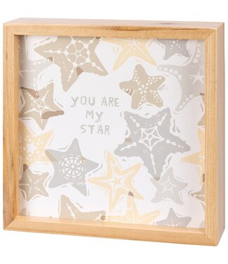 Primitives By Kathy Inset Box Sign My Star