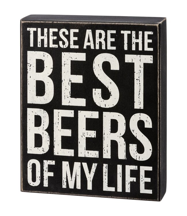 Primitives By Kathy Box Sign - Best Beers