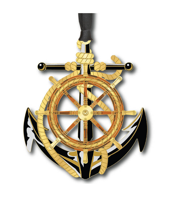 Beacon Design Anchor & Wheel Beacon Design USA Made Ornament