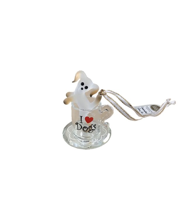 Glass Baron Pup in a Cup Ornament