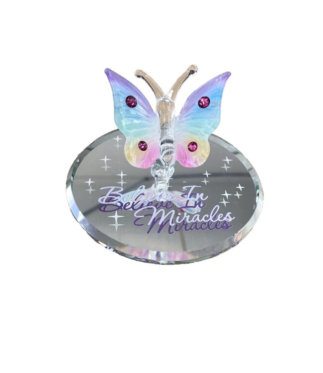 Glass Baron Butterfly BELIEVE IN MIRACLES