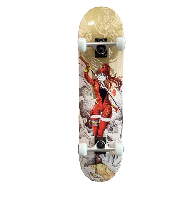 Yocaher Skateboards Graphic Complete Skateboard 7.75 Gold Dragon