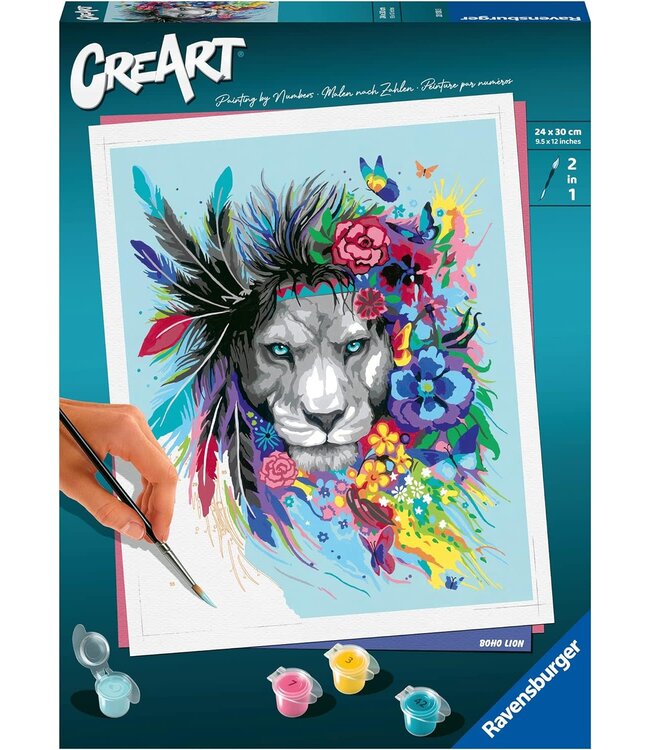 Ravensburger CreArt Boho Lion Paint by Numbers