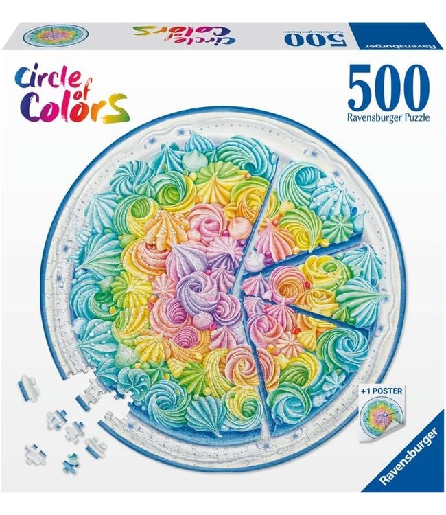 Ravensburger Circle of Colors Rainbow Cake 500pc