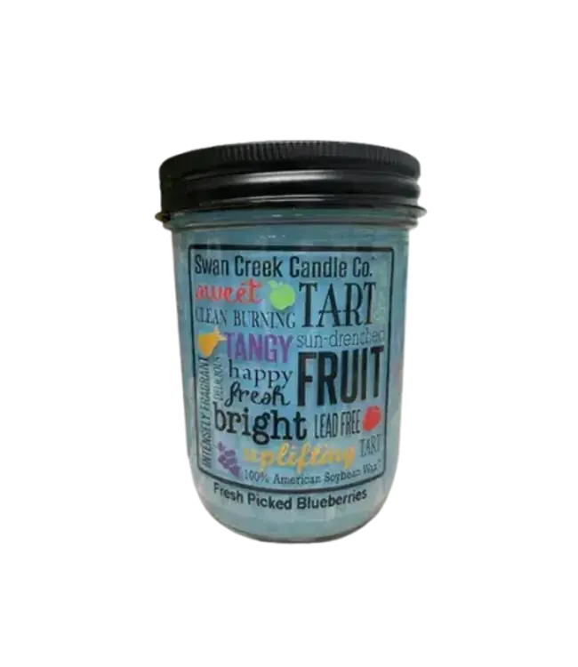 Swan Creek Candle Co Pantry Jar 12 oz Fresh Picked Blueberries
