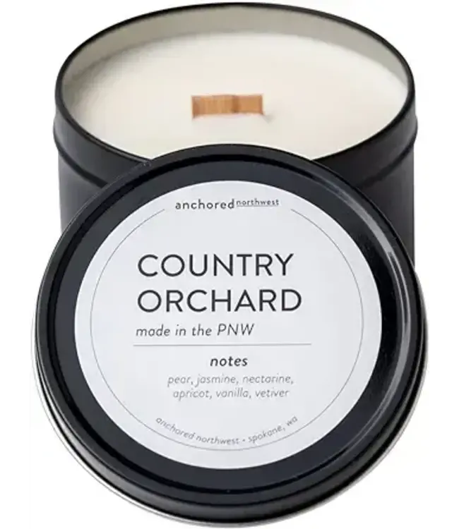 Anchored Northwest Country Orchard Travel Tin