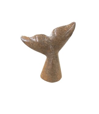 SS Handcrafted Art LLC Marble Whale Tail 3Inch