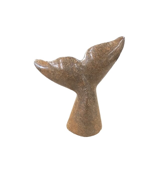 SS Handcrafted Art LLC Marble Whale Tail 3Inch