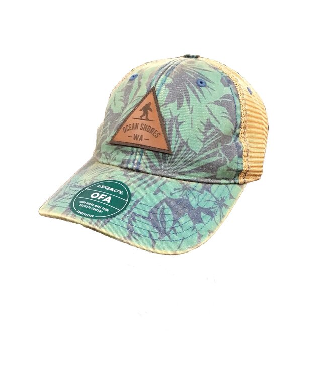 Legacy Old Favorite Jungle Palms Trucker Bigfoot Surfing Triad Brown