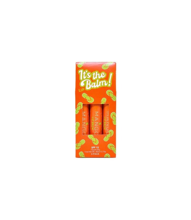 California Mango Mango Lip Balm 3 Pack SPF 15 1.5oz