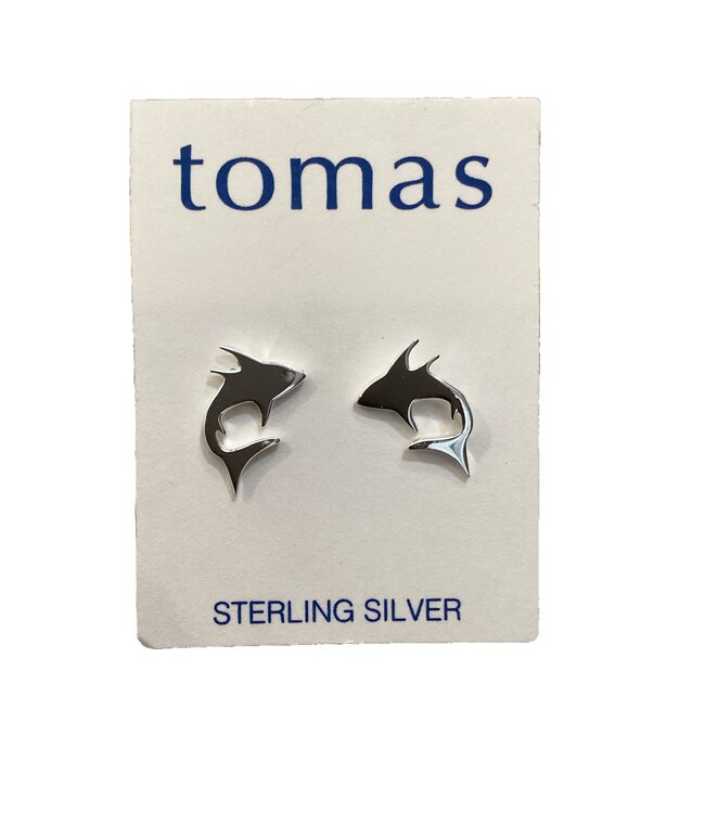 Tomas Shark Studs Sterling Silver