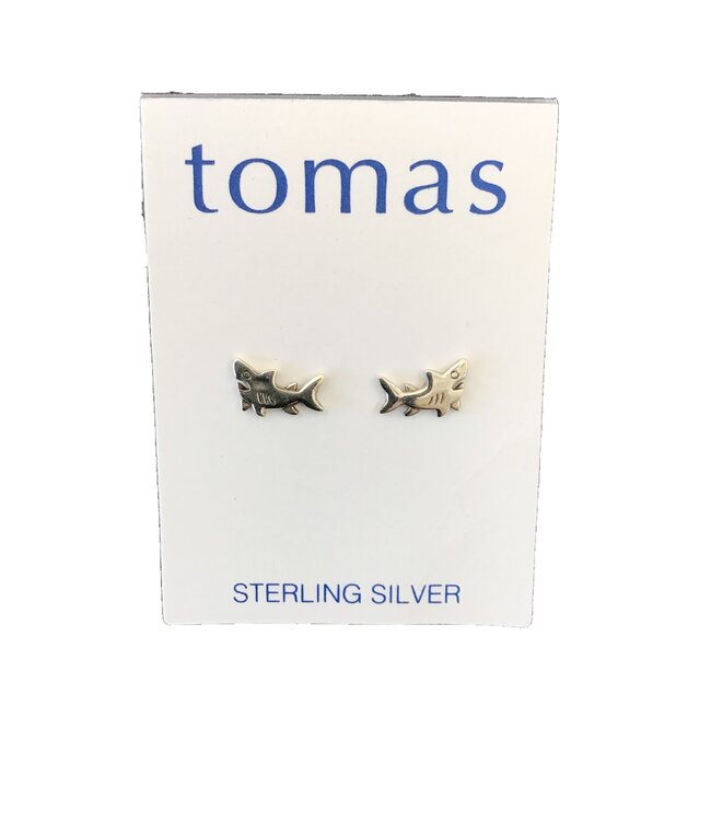 Tomas Shark Studs Sterling Silver
