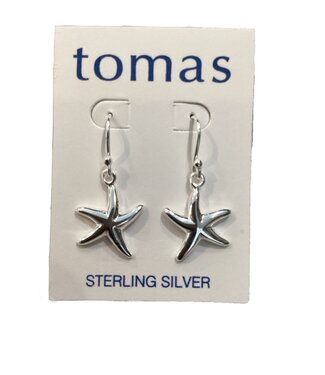 Tomas Starfish Hook Earrings Sterling Silver