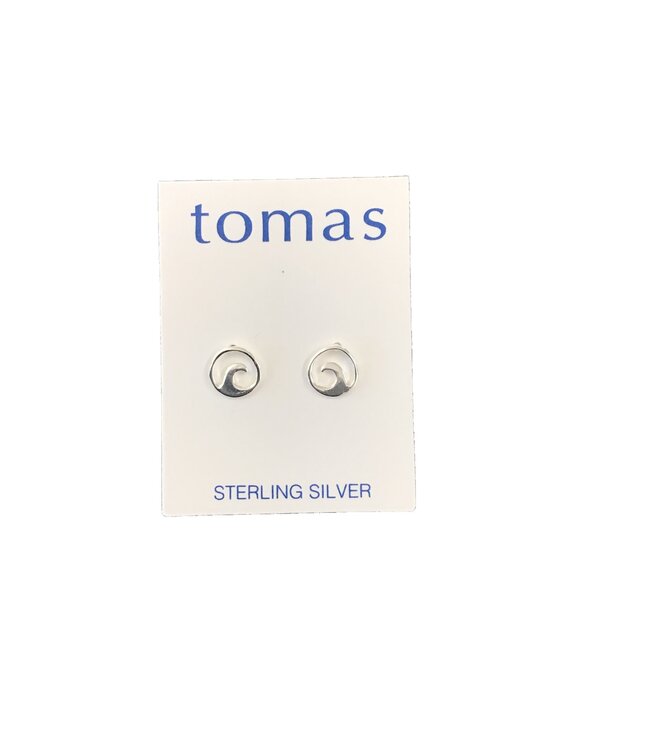 Tomas Circle Waves Studs SS
