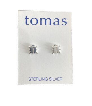 Tomas Minimalist Bug Studs Sterling Silver