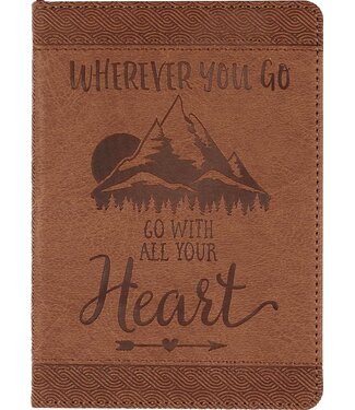 Peter Pauper Press Wherever You Go Go With All Your Heart Artisan Journal