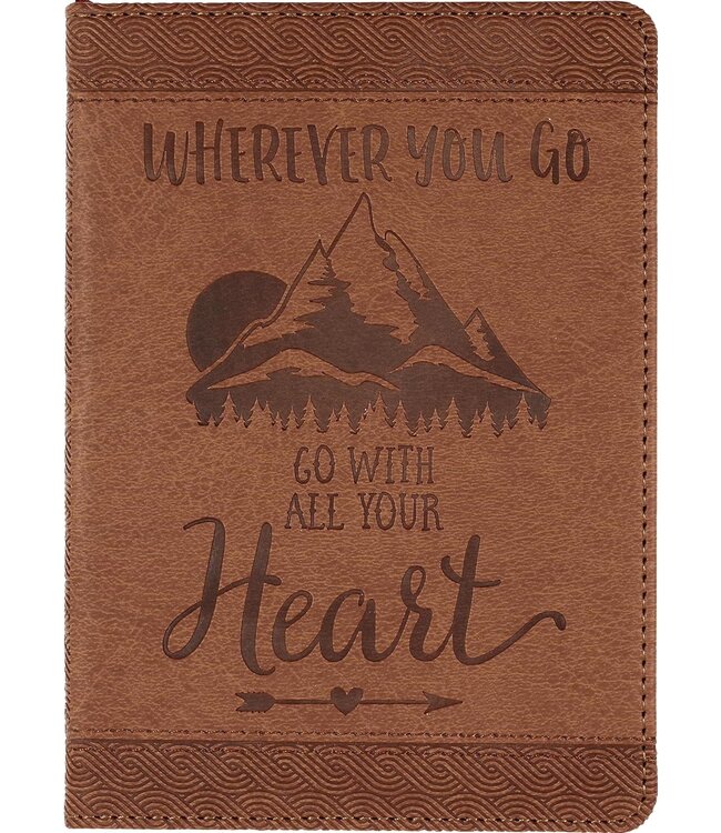 Peter Pauper Press Wherever You Go Go With All Your Heart Artisan Journal