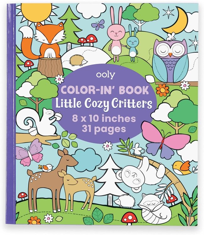 Ooly COLORIN BOOK  LITTLE COZY CRITTERS