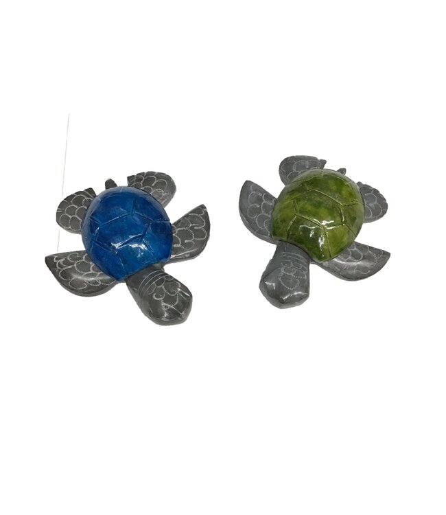 SS Handcrafted Art LLC Marble Turtle 3.5Inch Colored