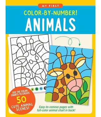 Peter Pauper Press Color By Number Book Animals