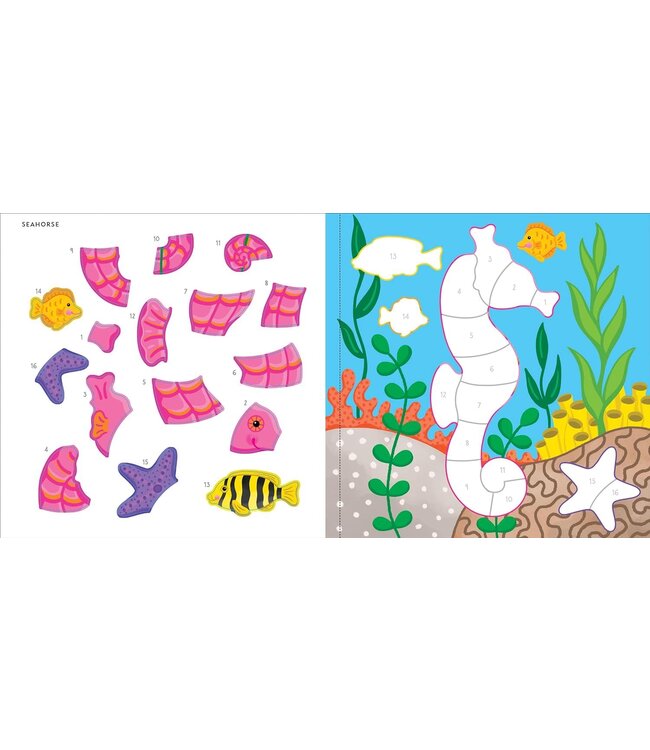 Peter Pauper Press First Color by Sticker Under The Sea