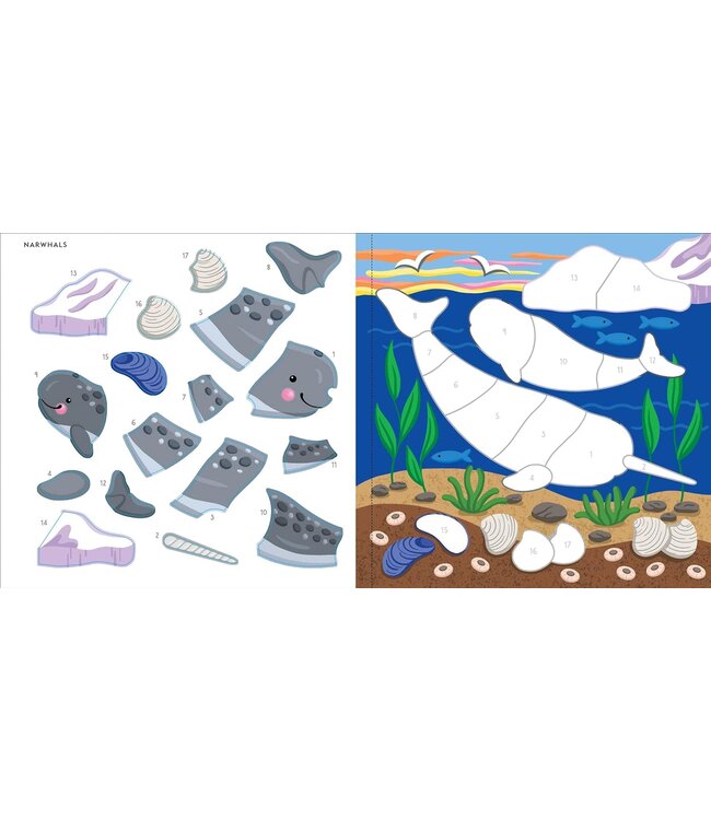 Peter Pauper Press First Color by Sticker Under The Sea