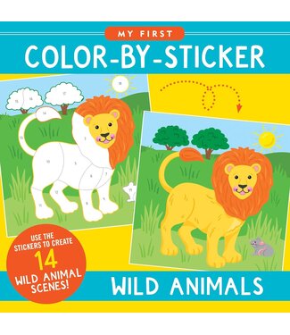 Peter Pauper Press First Color By Sticker Wild Animals