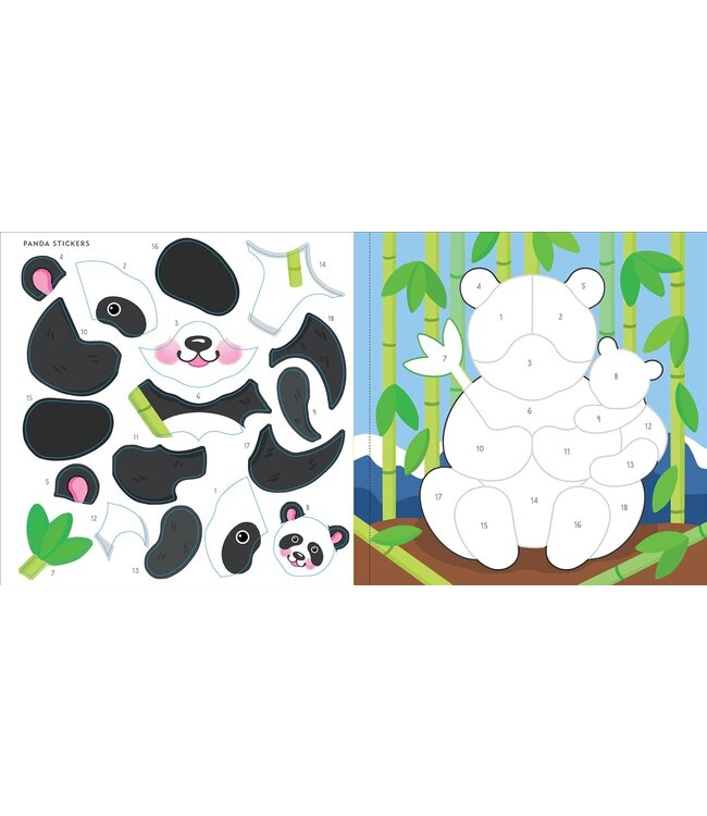 Peter Pauper Press First Color By Sticker Wild Animals